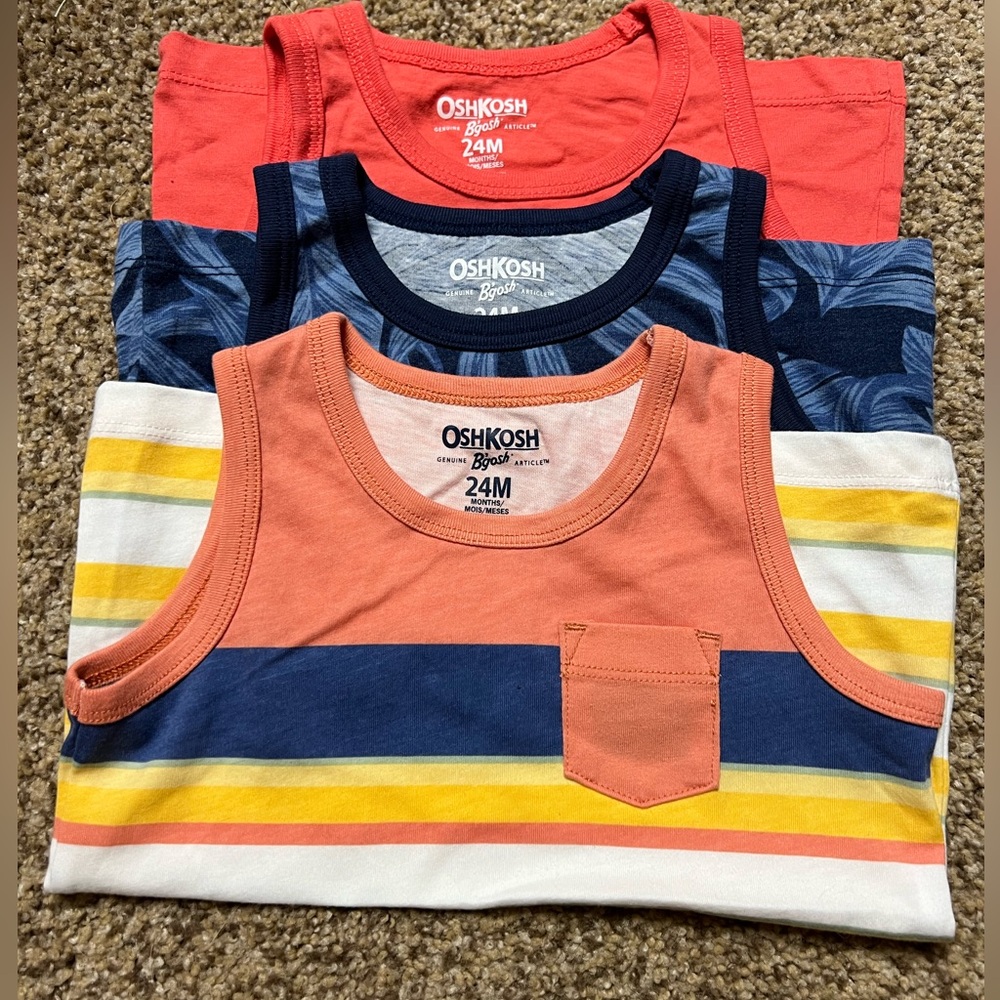 🔥4TH SALE🔥NWOT Oshkosh 3 Pack of Tank Tops